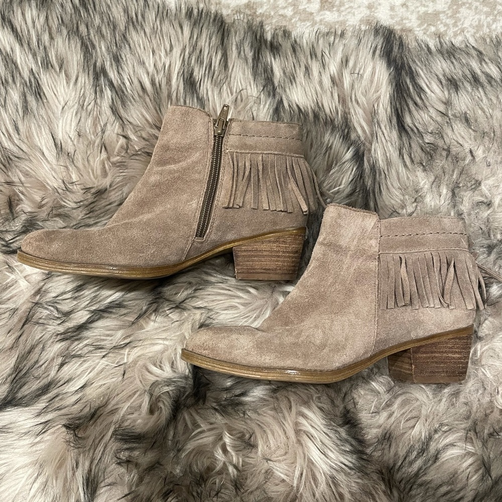 Naturalized Fringe Booties